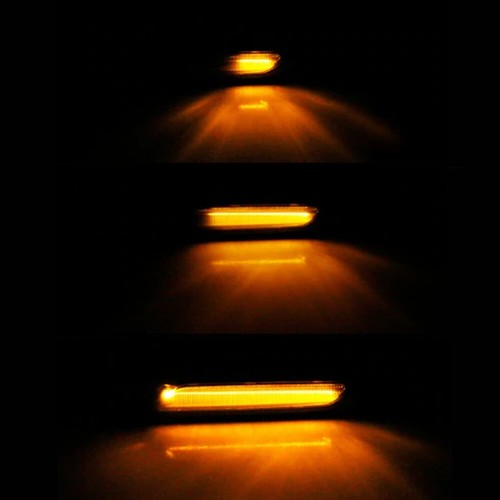 Pair Smoke Bumper Front Side Marker Reflectors For 2009-2011 E90 BMW E91 4DR - Picture 4 of 12