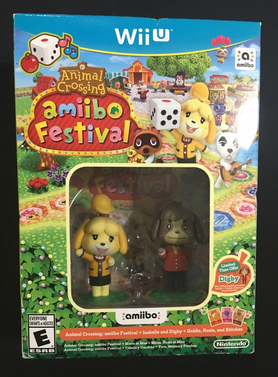 Animal Crossing: Amiibo Festival Nintendo Wii U with Isabelle Digby  figures