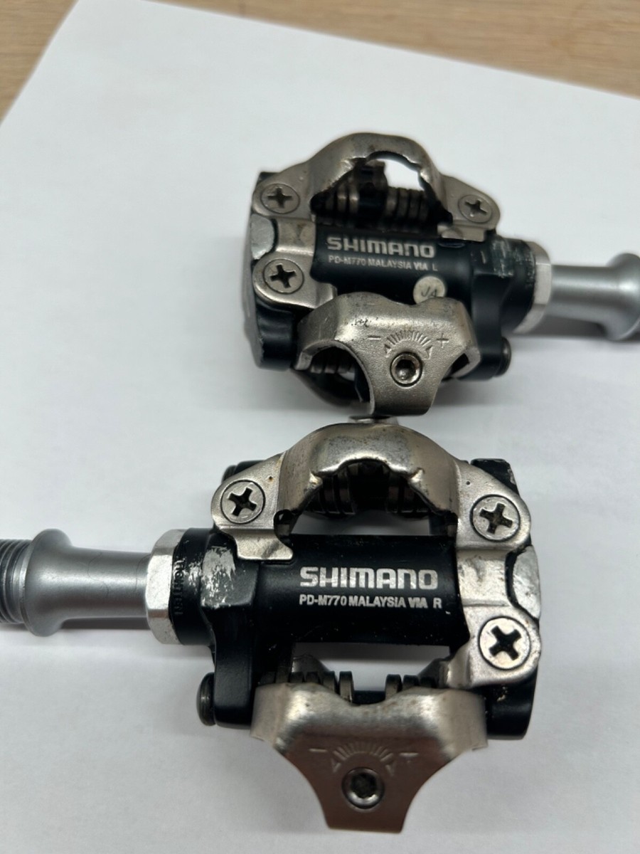 Shimano Deore XT PD-M770 Black SPD MTB Clipless Pedals | eBay