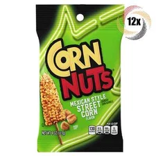 Full Box 12x Bags Corn Nuts Mexican Style Street Corn Crunchy Corn Kernels - 4oz
