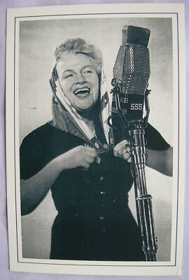 um 1980 PC Gracie Fields bei Radio Luxemburg, 1950