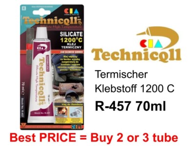 Termischer Klebstoff 1200C Technicqll R-457 Reparatur von Auspufsystemen, Öfen,
