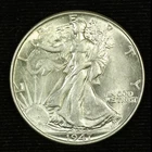 Walking Liberty Silver Half Dollar. 1947 P. Uncirculated. Lot # 9049-31-115