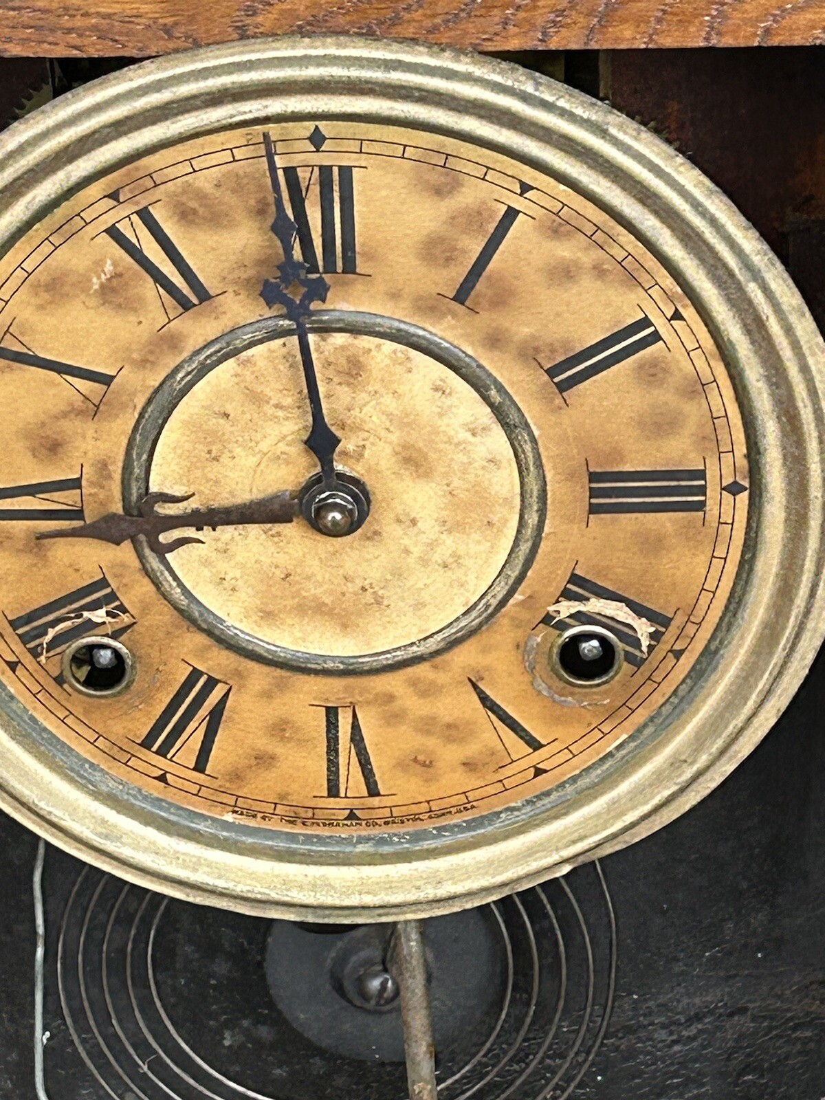 Antique E. Ingraham Clock Co GINGERBREAD KITCHEN MANTEL CLOCK eBay