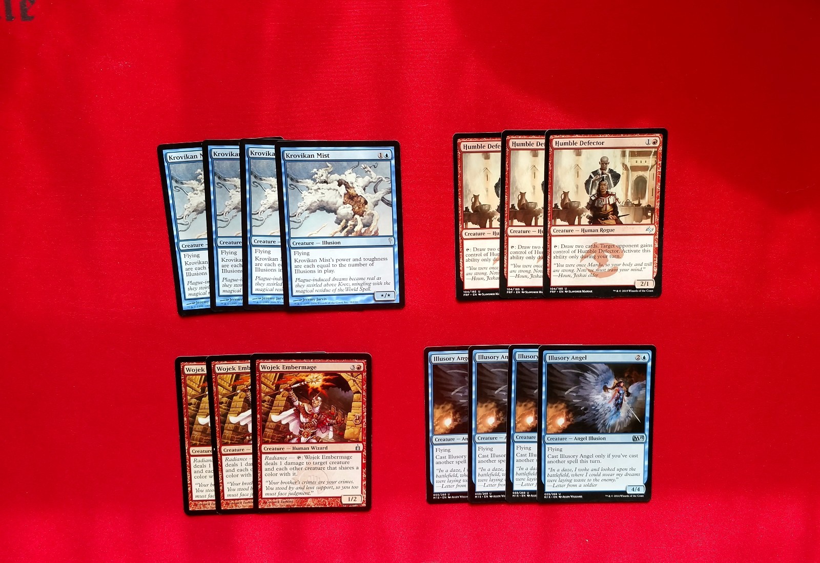 MTG Blue Red Dismiss Into Dream Sway Of Illusion Combo Deck Box Sleeves