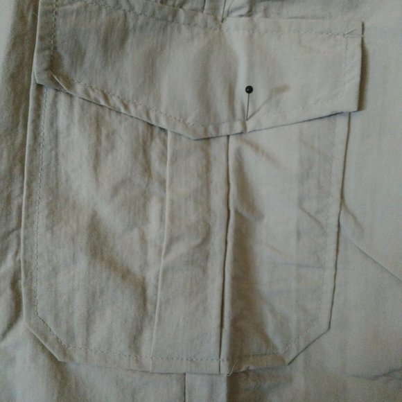 Women's Vintage Rare Nylon Drawstring Adjustable Waist Sides Pocket Skirt Sz M image 7