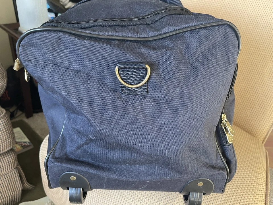 Mochila de equipaje Ricardo Beverly Hills azul bolsa de lona con ruedas 24 X 14 X 14 Foto 4 de 4