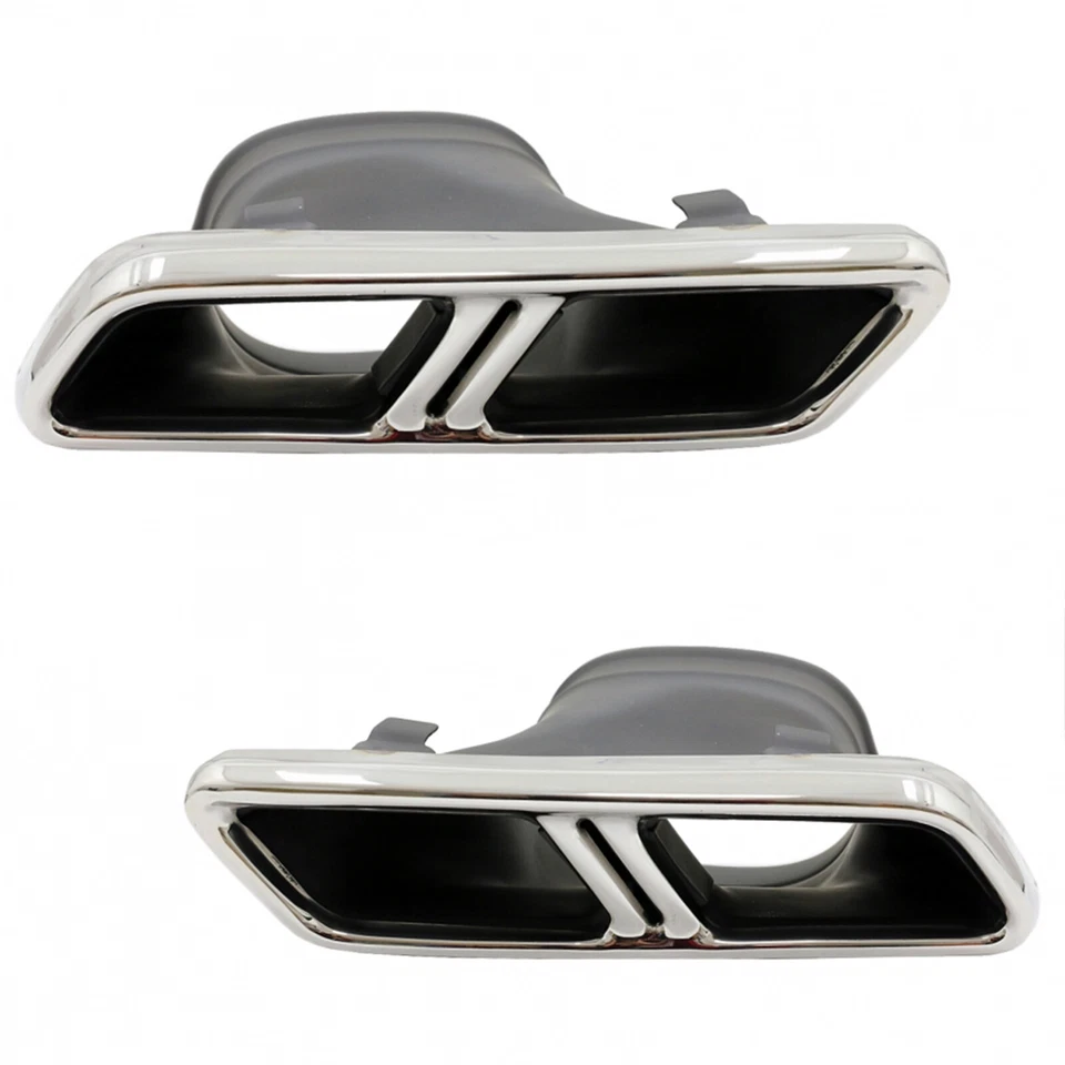 Auspuff-Endrohre Passend für MERCEDES C-Klasse, E-Klasse, S-Klasse,GLE,GLC, Chro - Bild 2 von 4