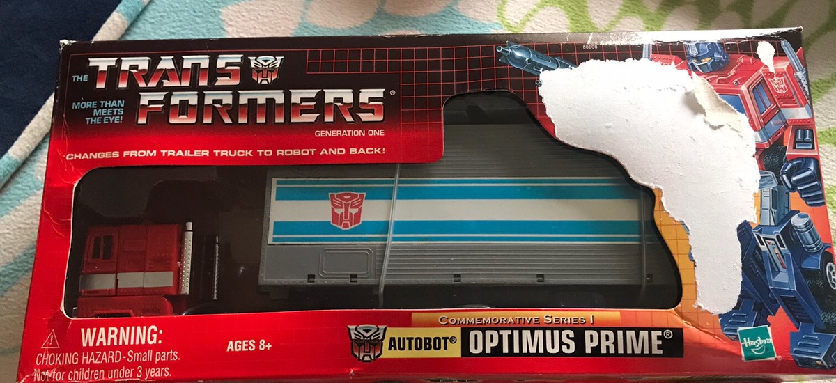 Transformers G1 Commemorative Optimus Prime Sealed Mint Complete