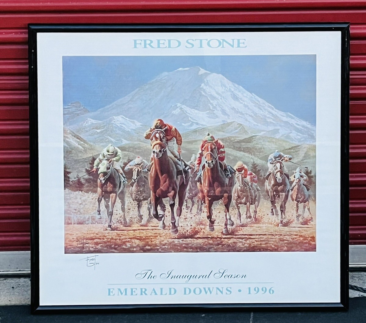 希少FredStoneの絵画95,96年アメリカ年度代表馬Cigar(シガー) 希少FredStoneの絵画95,96年アメリカ年度代表馬Cigar(シガー)