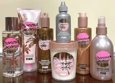 Victoria's Secret LOT OF 7 BRONZED COCONUT Tanning Water/Bronzers/Drops/Mist etc