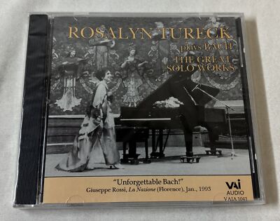 SEALED CD~ ROSALYN TURECK Plays Bach - The Great Solo Works