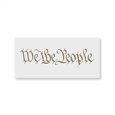 We The People Stencil - Durable & Reusable Mylar Stencils