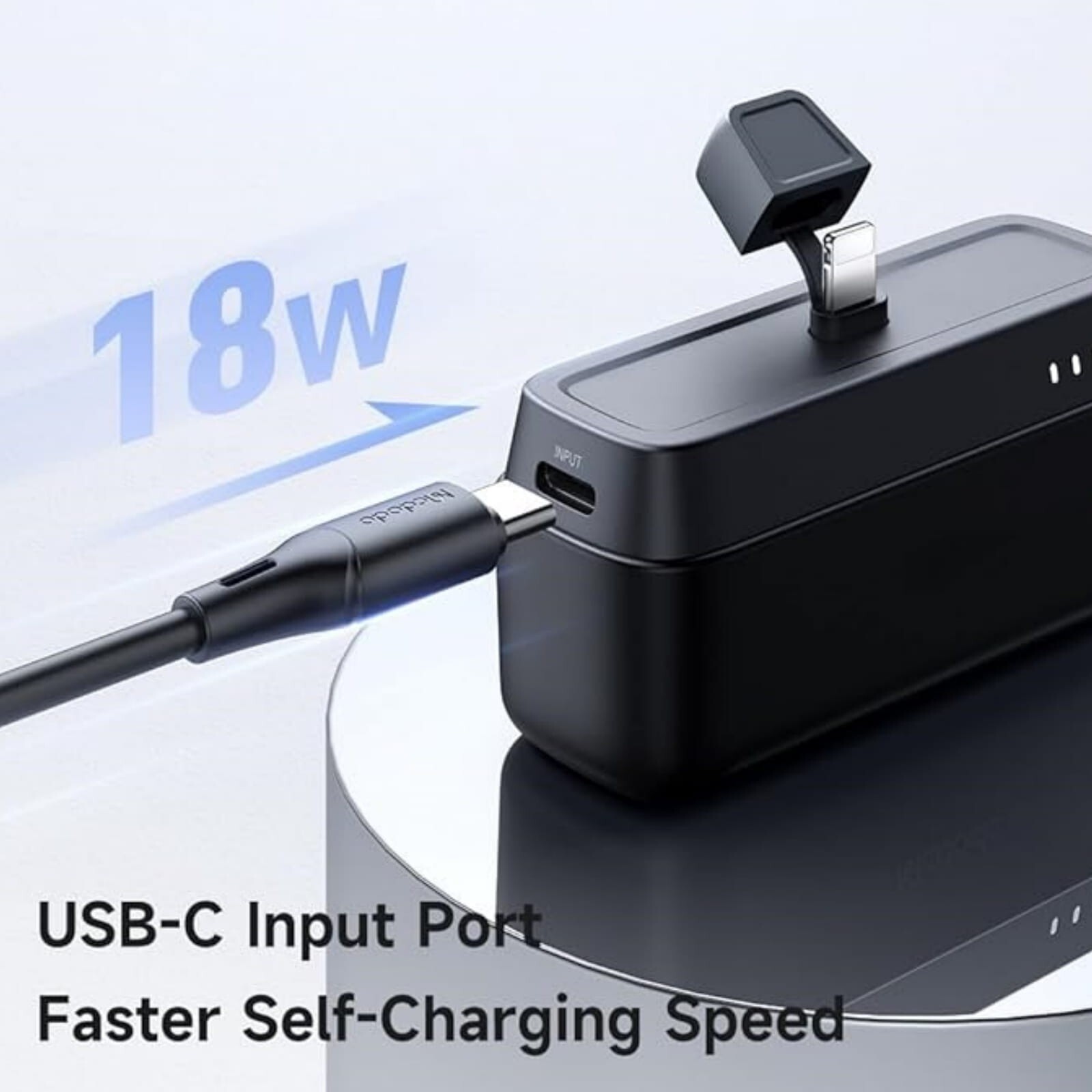 New 20W 5000mAh PD Fast Charger Mini Power Bank for iPhone 14/13/12/11 Series