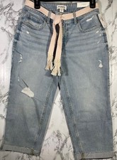 M Jeans by Maurices Womens Mid Rise 21" Straight Crop Jeans Size 6 Original Fit