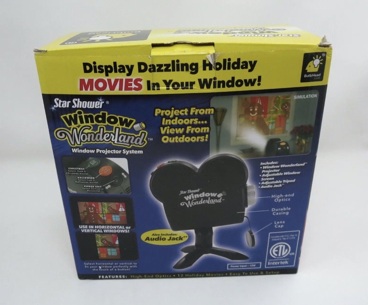 Star Shower Window Wonderland Christmas/Halloween Projector OPEN BOX
