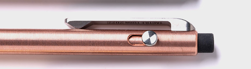 Lápiz de cobre giratorio táctil estilo cuerpo delgado con clip de clic lateral - plomo de 0,5 mm - Imagen 2 de 3