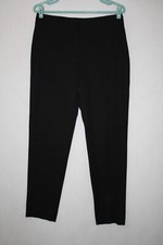 Talbots Black Cotton Rayon 2 Pocket Dress Pants Sz 6 meas 31x29  Taper Leg