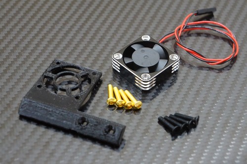 Motor Cooling Fan Mount w/ HV Aluminum (30x30mm) Associated Pro SC10, SR10, DB10 - Picture 8 of 9