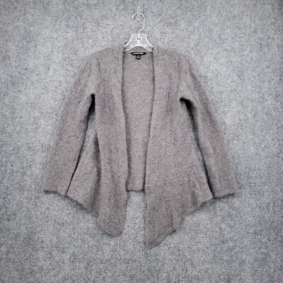 41 Hawthorn Cardigan Womens M Medium Gray Cashmere Drape Open Front Sweater  Knit