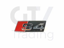 NUOVA GRIGLIA ANTERIORE AUDI S4 "S4" EMBLEMA BADGE LOGO SCRITTA 8K0853737 ORIGINALE