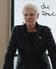 JUDI DENCH signed autograph 20x25cm JAMES BOND in person autograph