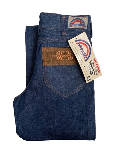 vintage wrangler lancer boot flare jeans pants size 26x34 deadstock NWT 70s USA - Picture 2 of 10
