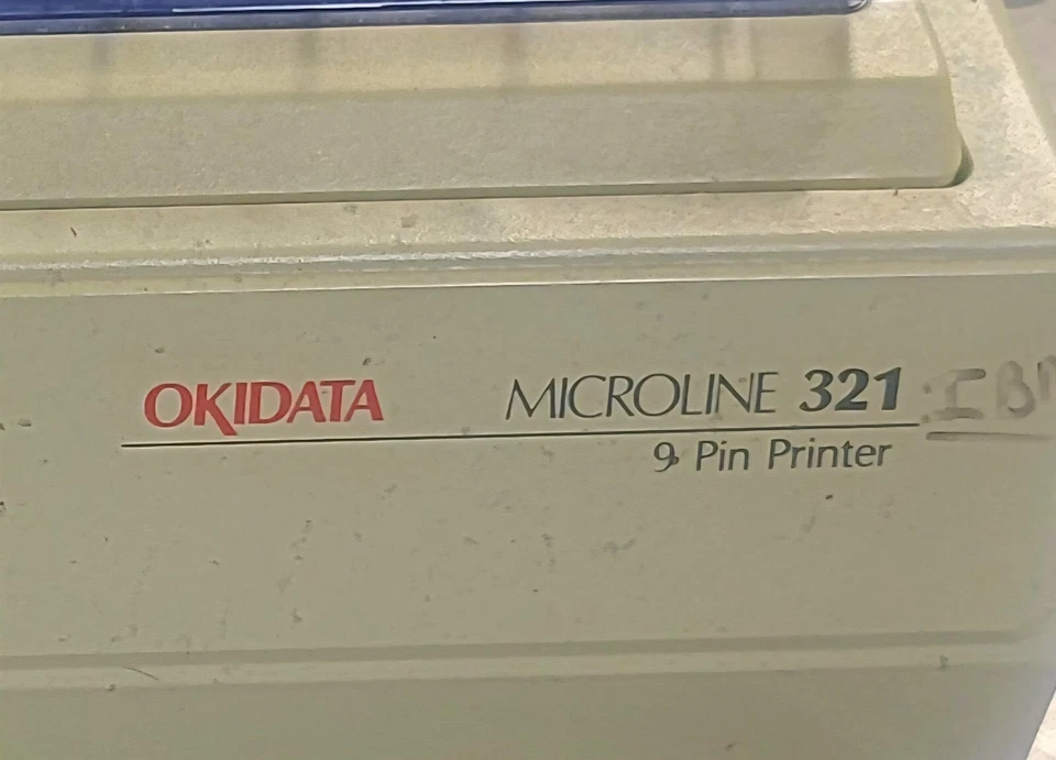 Oki MICROLINE 321 Turbo 9 Pin Dot Matrix Printer - Image 2 of 3