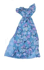 Show Me Your MuMu Pastel Green Floral Satin Flowy Side Slits Maxi Dress Sz Small