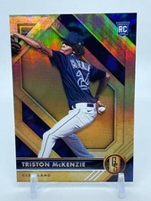 2021 Panini Chronicles Gold Standard Baseball #13 Triston McKenzie ROOKIE RC