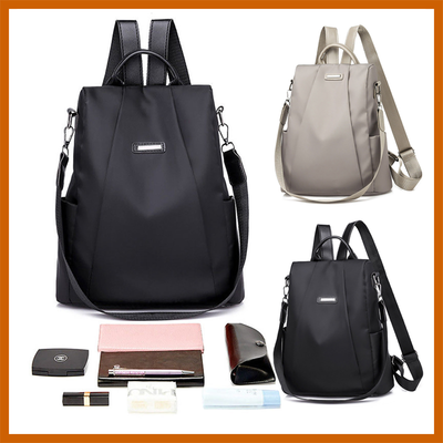 Zaino Donna Nero Borsa Casual Zainetto Tracolla Antifurto Scuola Viaggio  Fashion | eBay