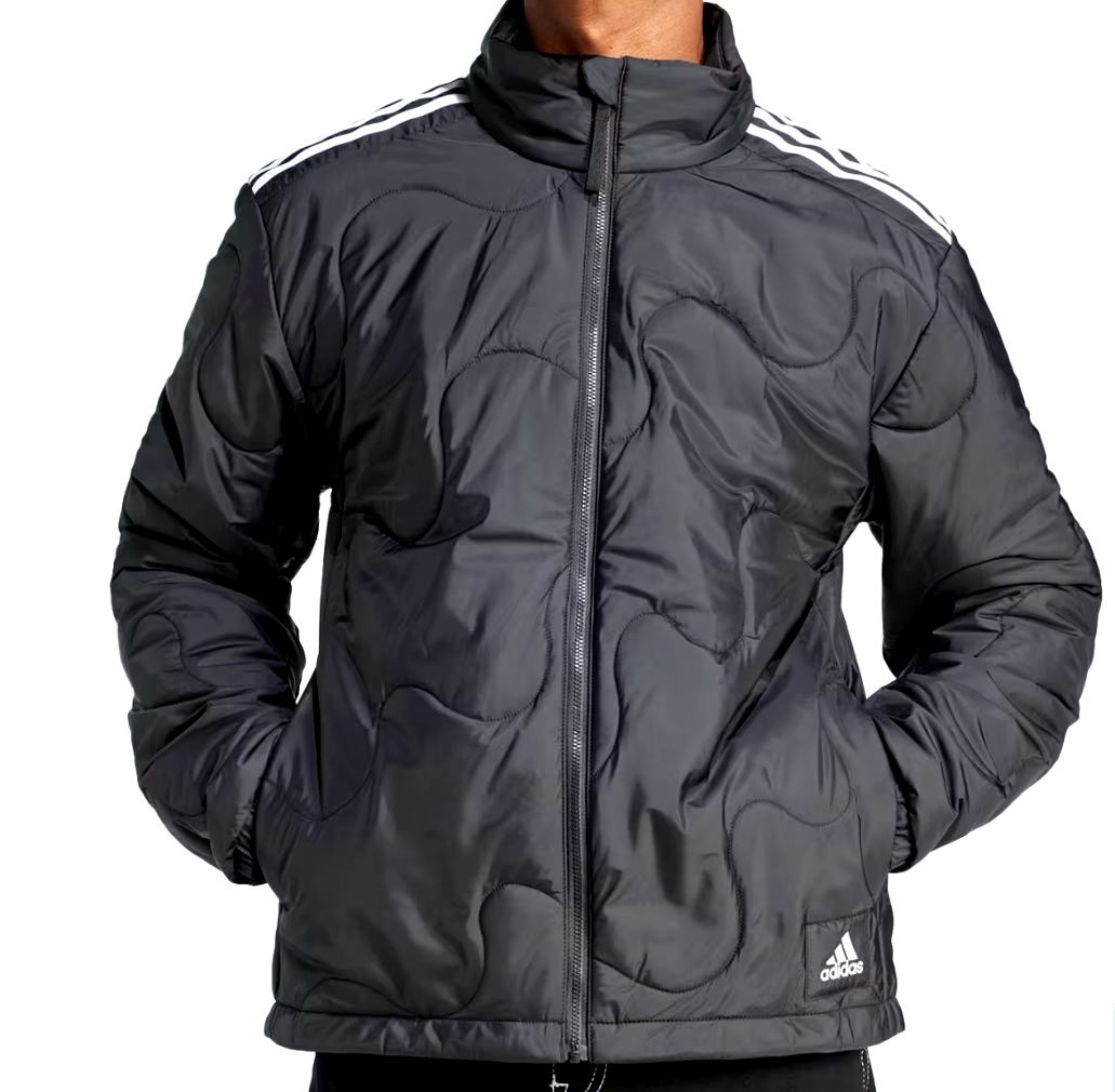 ✨美品　adidas QUILTED 3 STRIPES JACKET adidas Originals three stripe quilted bomber jacket in black | ASOS