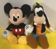 Disney Mickey And Goofy 10in Plush