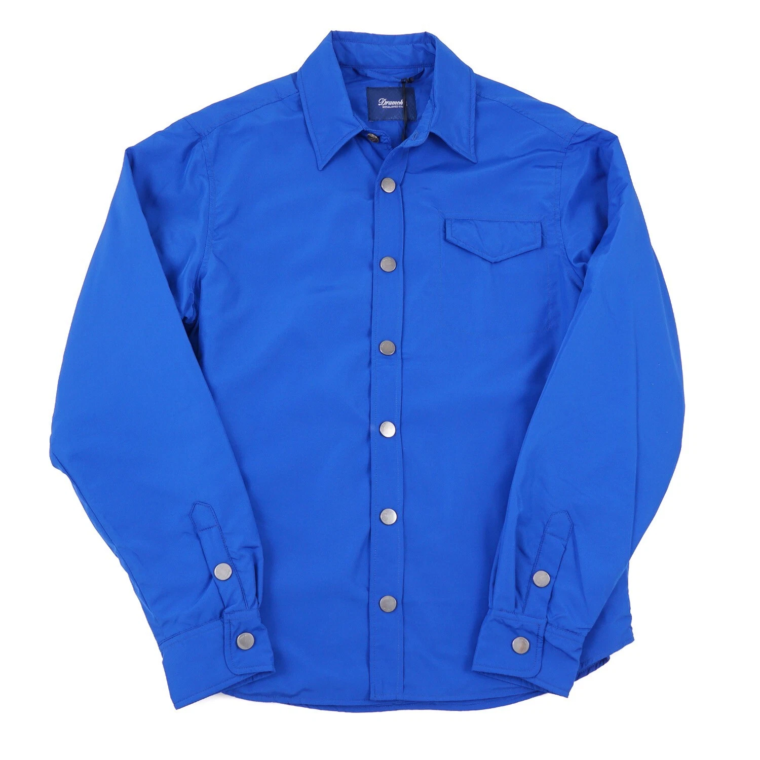 Drumohr Blue Lightweight Insulated Shirt-Jacket M NWT Overshirt image 1