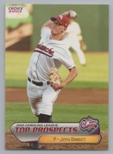 Jimmy Barrett 2003 Choice Carolina League Top Prospects