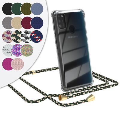 EAZY CASE für Samsung Galaxy M30s M21 Hülle mit Band Handykette Handy Umhängen