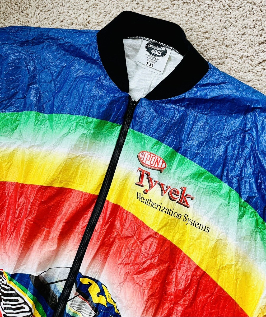 LN VTG Vintage TYVEK DUPONT Racing Zip Jacket Jeff Gordon #24