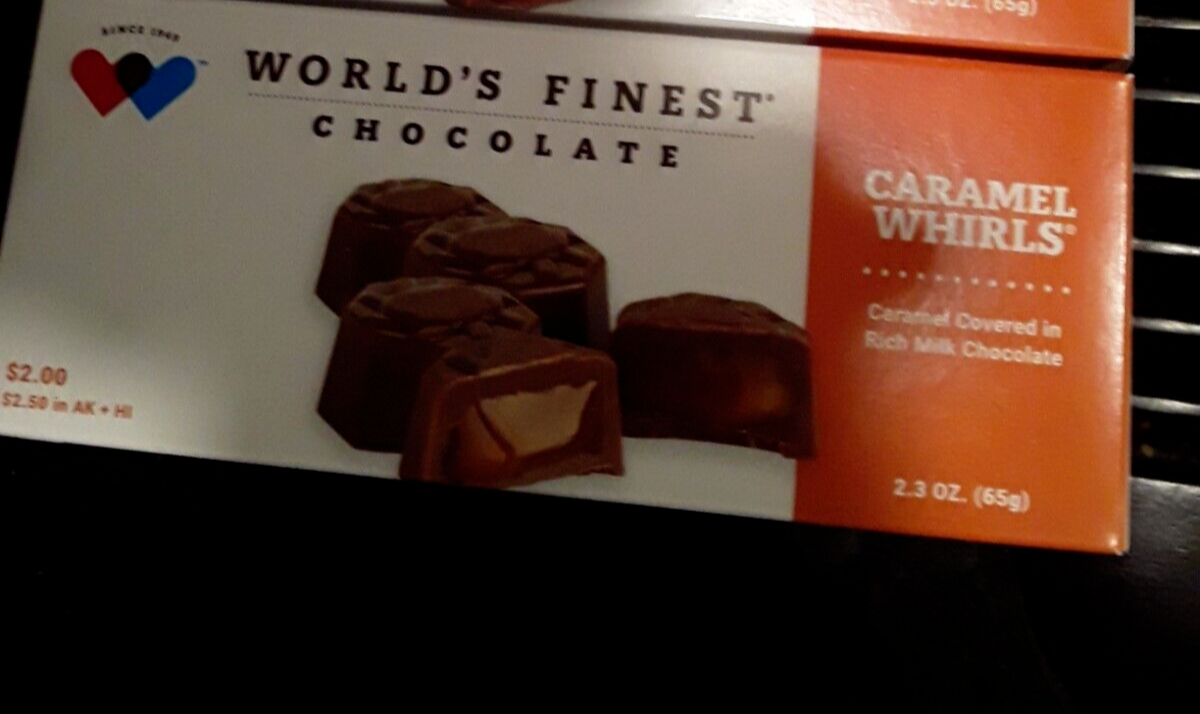 WORLD'S FINEST CHOCOLATE CARAMEL WHIRLS 1 Box Caramel Covered in Milk Chocolate eBay