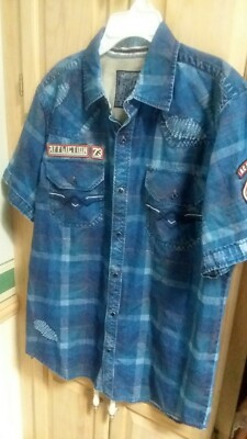 Afflication Black Premium Snap Button Patches Size Medium Mens