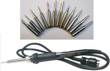 HAKKO907 Soldering Station Iron Handle+12pcs Soldering TIPS For 936 937 928