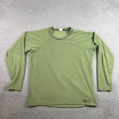 Mens Melanzana Micro Grid Fleece Sweatshirt Crew Neck ~XL