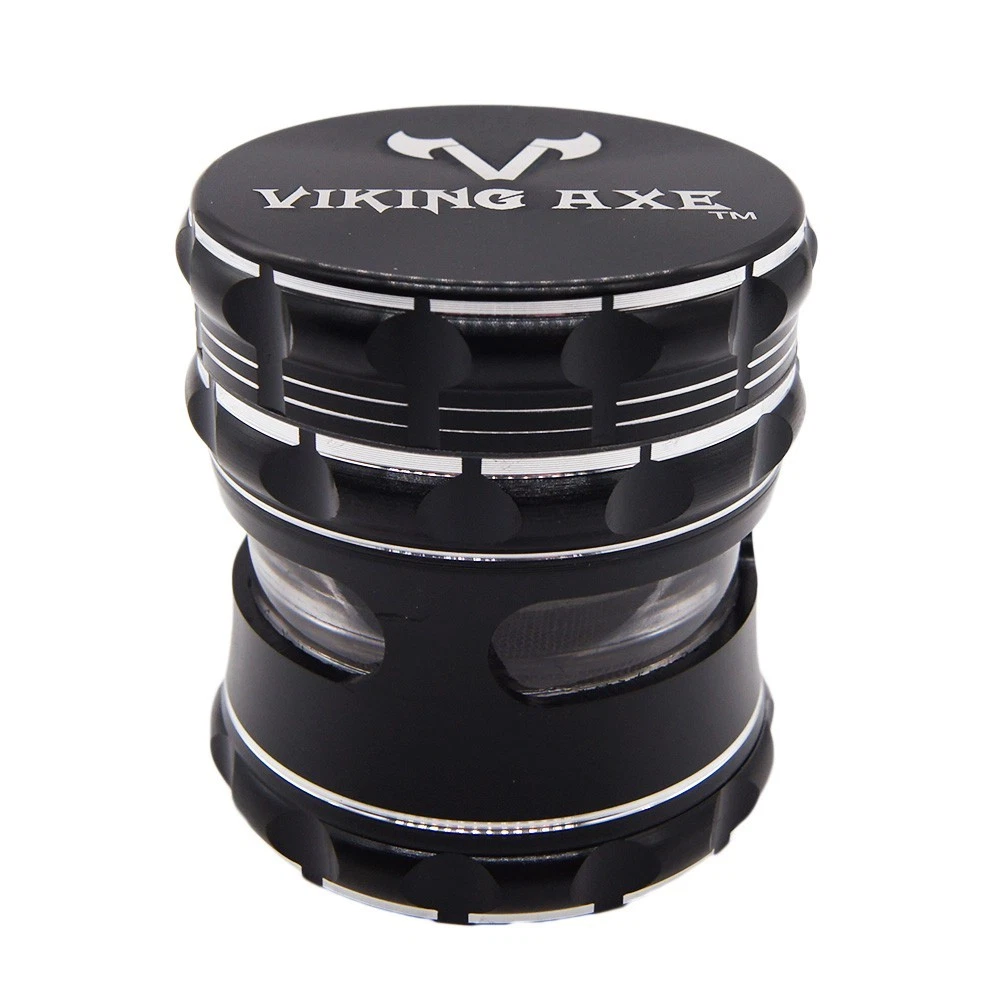 2.5" 5 PC Herb Spice Crusher Smoke Tobacco Grinder Large Storage W/ Gift Box