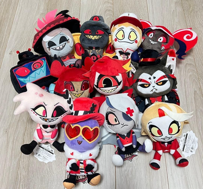 Hazbin Hotel ぬいぐるみ 6体セット Hazbin Hotel Sitting Plush Toy Doll 20cm Complete Set of 12 Round