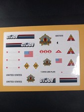 Gi joe LYNX 1 12 Classified Decal Sheets  New Custom  Peel And Stick Read Disc