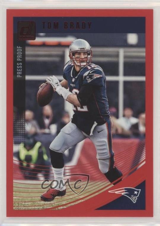 2018 Panini Donruss Press Proof Red Tom Brady #183 2r7