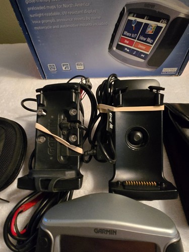 Garmin Zumo 550 GPS Motorcycle Mount GPS w/ 2 Cradles and Accessories Bundle - Picture 3 of 21