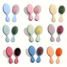Mini Paddle Hair Brush Air Cushion Comb for Detangling and Scalp Massage