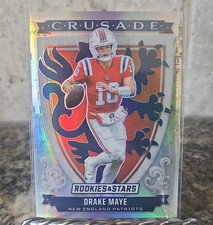 2025 Panini Rookies & Stars Crusade Silver Prizm Drake Maye #29 Patriots