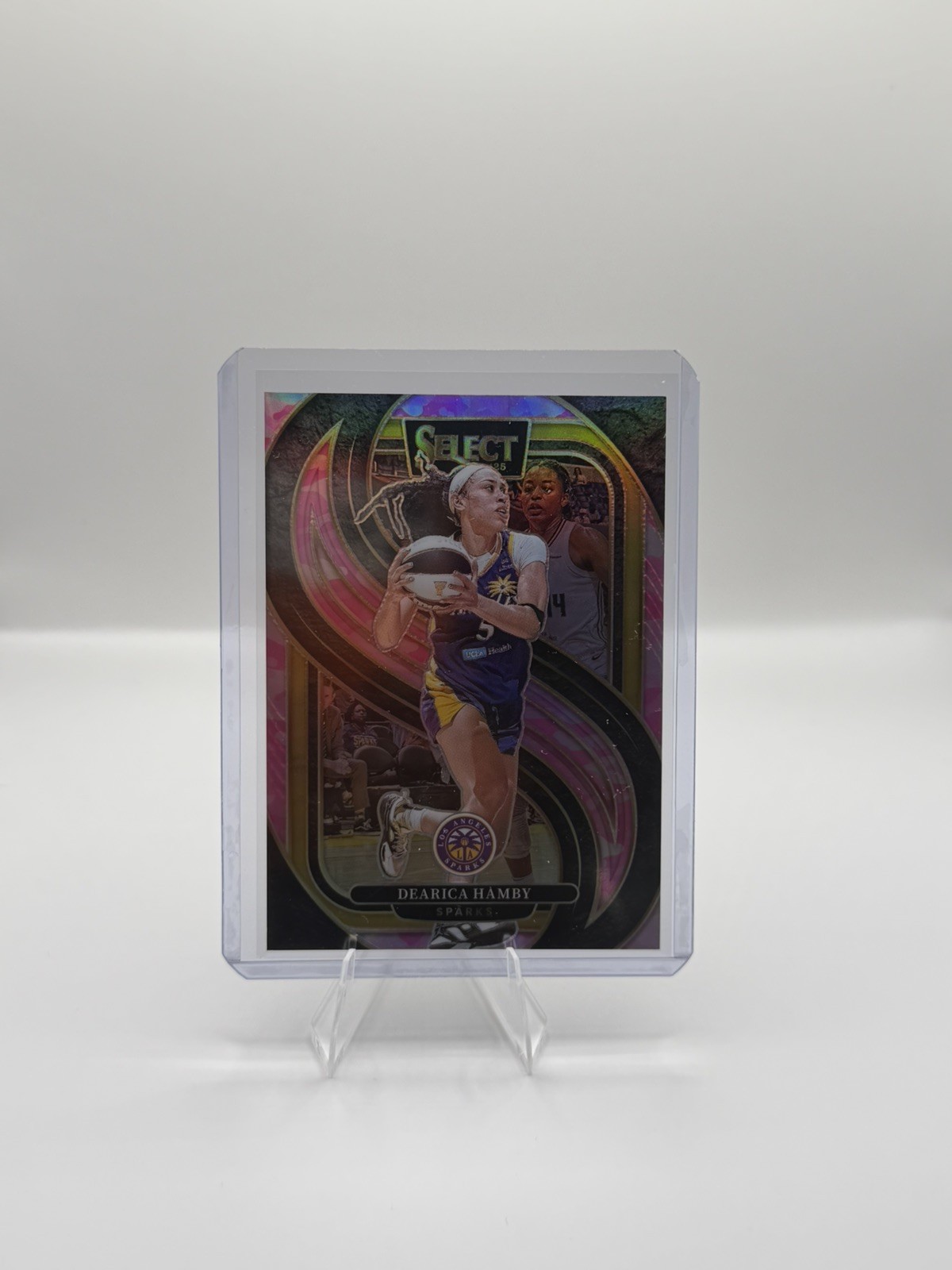 2025 Panini Select WNBA Dearica Hamby Pink Camo Prizm /175 #151 Sparks
