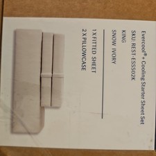 Evercool+ Cooling Starter Sheet Set / KING / SNOW IVORY